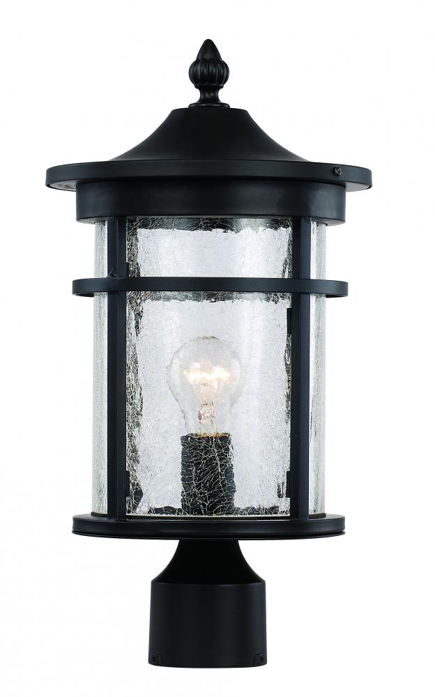 Avalon Crackled Glass Outdoor Post Mount Lantern Head